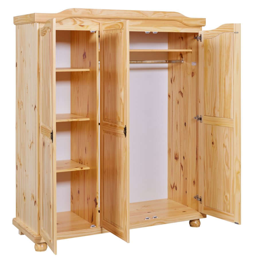 NORDIC LIVING COLLECTION Tr�dg�rdssk�p Bern 3-d�rrars naturfuru massivt tr�