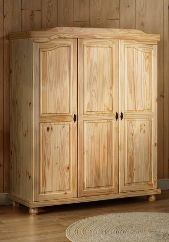 NORDIC LIVING COLLECTION Tr�dg�rdssk�p Bern 3-d�rrars naturfuru massivt tr�