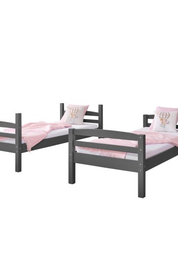 NORDIC LIVING COLLECTION LAVIUS v�ningss&auml;ng 90x200 tillverkad av massivt tr&auml; inklusive ribbotten, kan delas till 2 enkels&auml;ngar