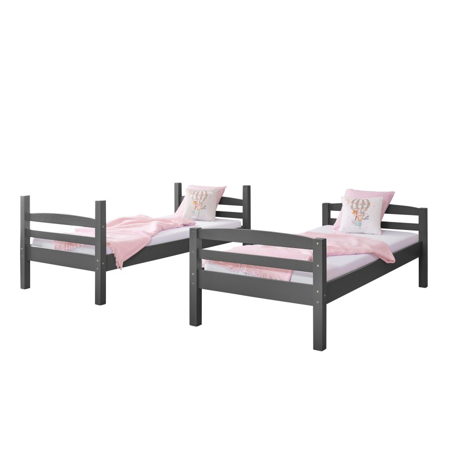 NORDIC LIVING COLLECTION LAVIUS v�ningss&auml;ng 90x200 tillverkad av massivt tr&auml; inklusive ribbotten, kan delas till 2 enkels&auml;ngar