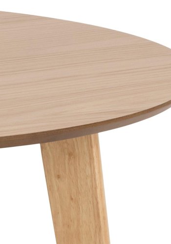 ACT NORDIC Roxby spisebord, rund - natur egefiner og gummitr (105)