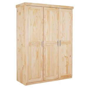 NORDIC LIVING COLLECTION Pelle-skap med 3 d�rer, heltre furu, naturlig utf�relse