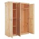 NORDIC LIVING COLLECTION Pelle-skap med 3 d�rer, heltre furu, naturlig utf�relse