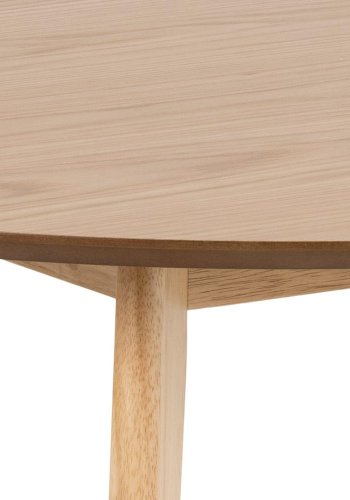 ACT NORDIC Roxby spisebord, rund - natur egefiner og gummitr (105)