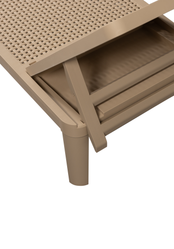 WOOOD JJinte solseng, justerbar 4 pos. - sand polypropylen