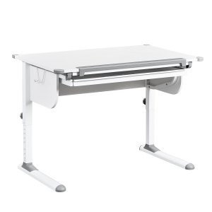 NORDIC LIVING COLLECTION Studare-skrivbord med l�da med tryckfunktion, h&ouml;jdjusterbart och vinklingsbart hyllplan