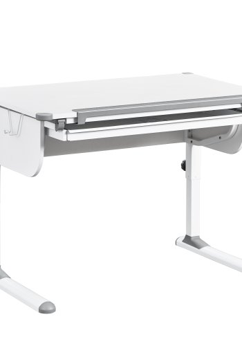 NORDIC LIVING COLLECTION Studare-skrivbord med l�da med tryckfunktion, h&ouml;jdjusterbart och vinklingsbart hyllplan
