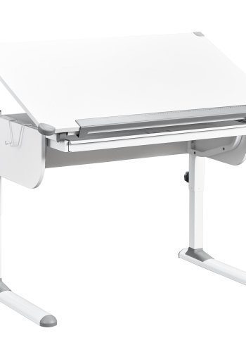 NORDIC LIVING COLLECTION Studare-skrivbord med l�da med tryckfunktion, h&ouml;jdjusterbart och vinklingsbart hyllplan