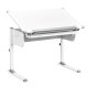 NORDIC LIVING COLLECTION Studare-skrivbord med l�da med tryckfunktion, h&ouml;jdjusterbart och vinklingsbart hyllplan
