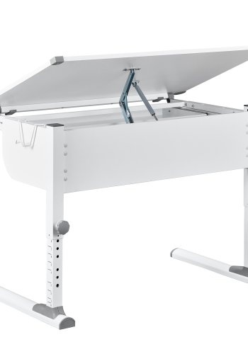 NORDIC LIVING COLLECTION Studare-skrivbord med l�da med tryckfunktion, h&ouml;jdjusterbart och vinklingsbart hyllplan