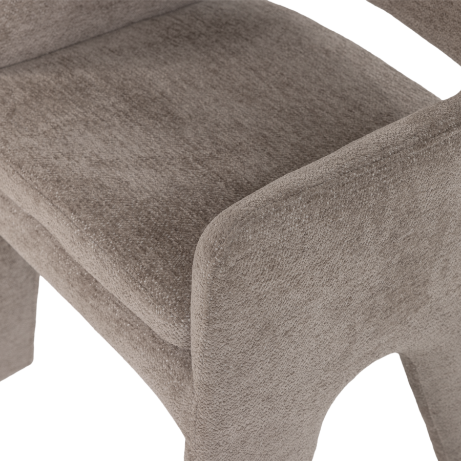 vtwonen Bigfoot Dining Chair Chenille Taupe [Fsc]