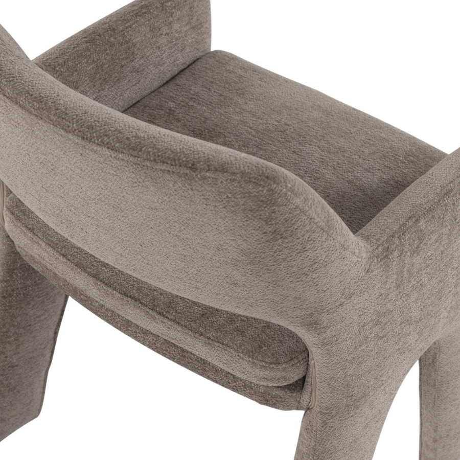 vtwonen Bigfoot Dining Chair Chenille Taupe [Fsc]