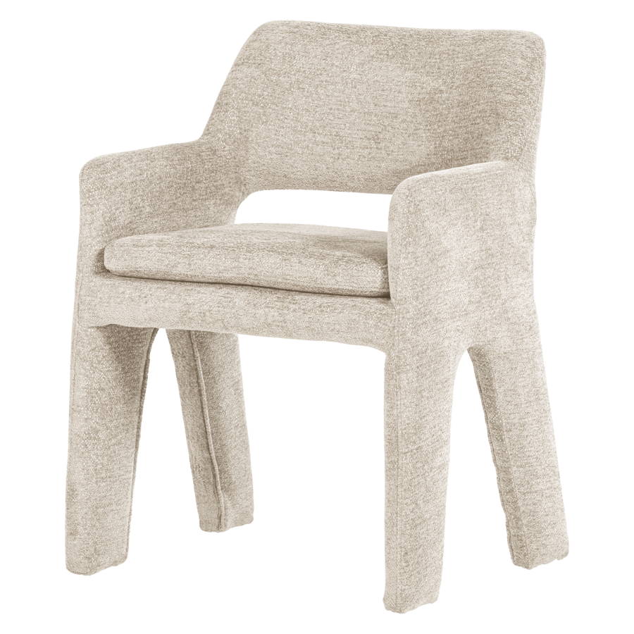 vtwonen Bigfoot Dining Chair Chenille Sand [Fsc]