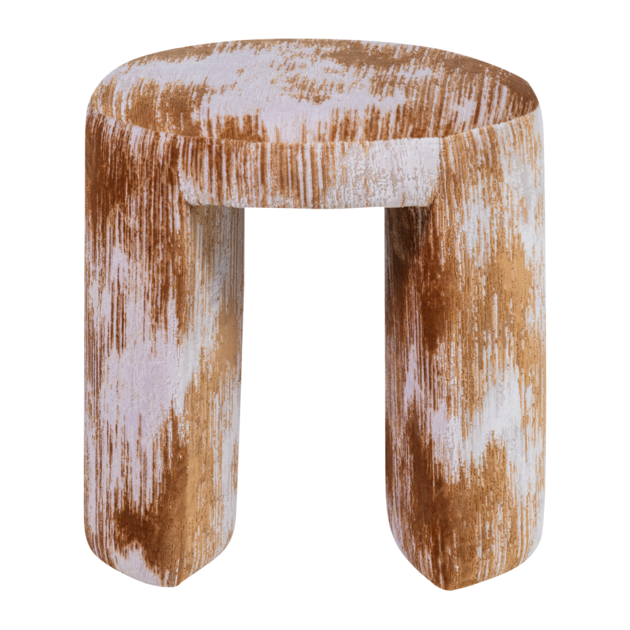 WOOOD Charlie trukket krakk teksturert karamellbrun [Fsc]