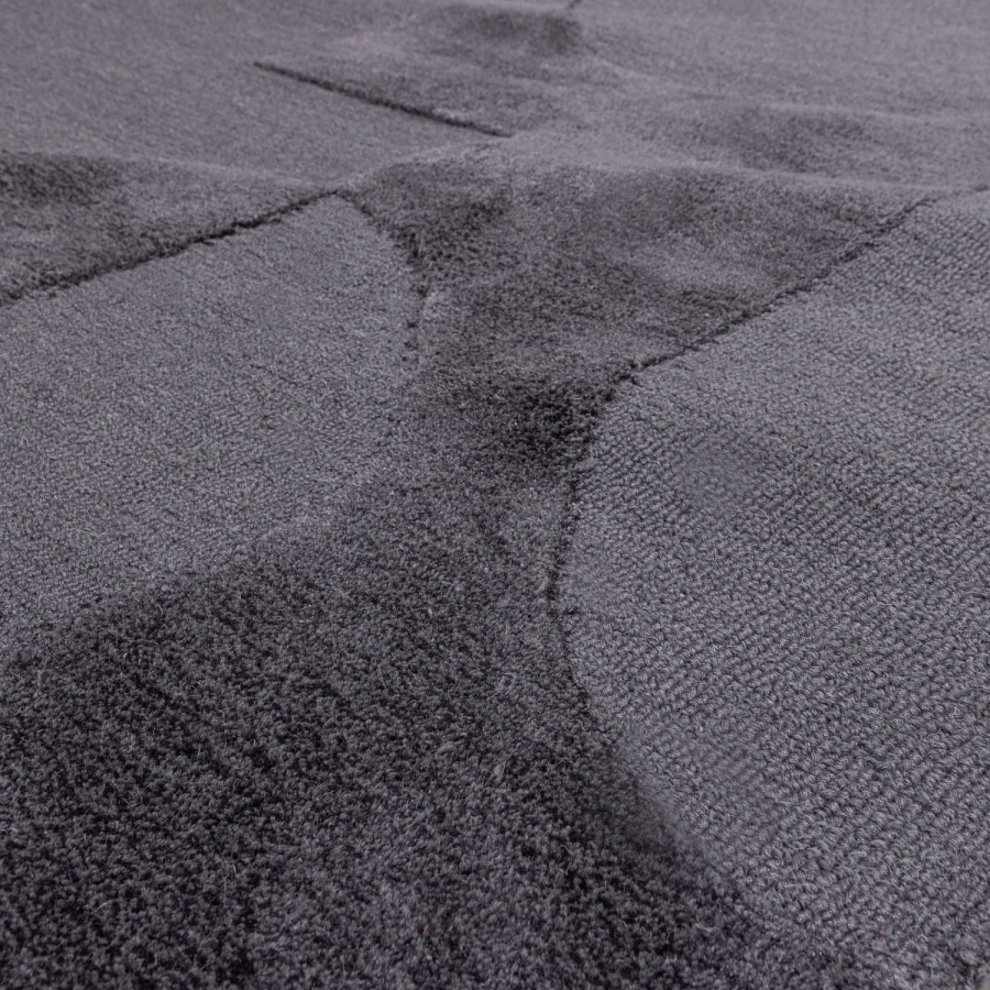 WOOOD Livo Matta Viskos/Ull Gr� 170X240 Cm