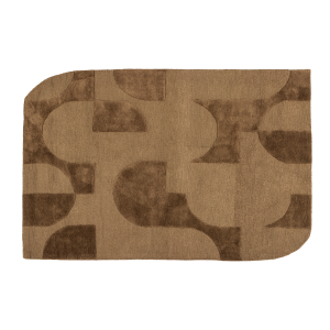 WOOOD Livo Matta Viskos/Ull Brun 170X240 Cm