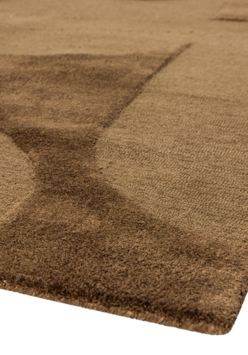 WOOOD Livo Matta Viskos/Ull Brun 170X240 Cm