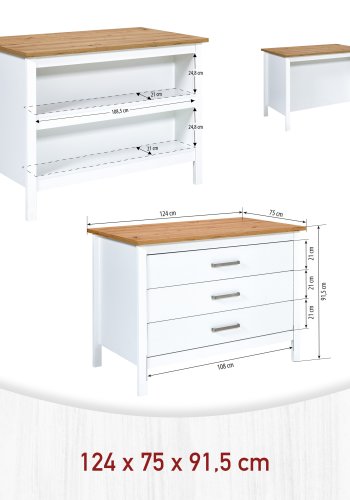 NORDIC LIVING COLLECTION Piazza Bianco 3S