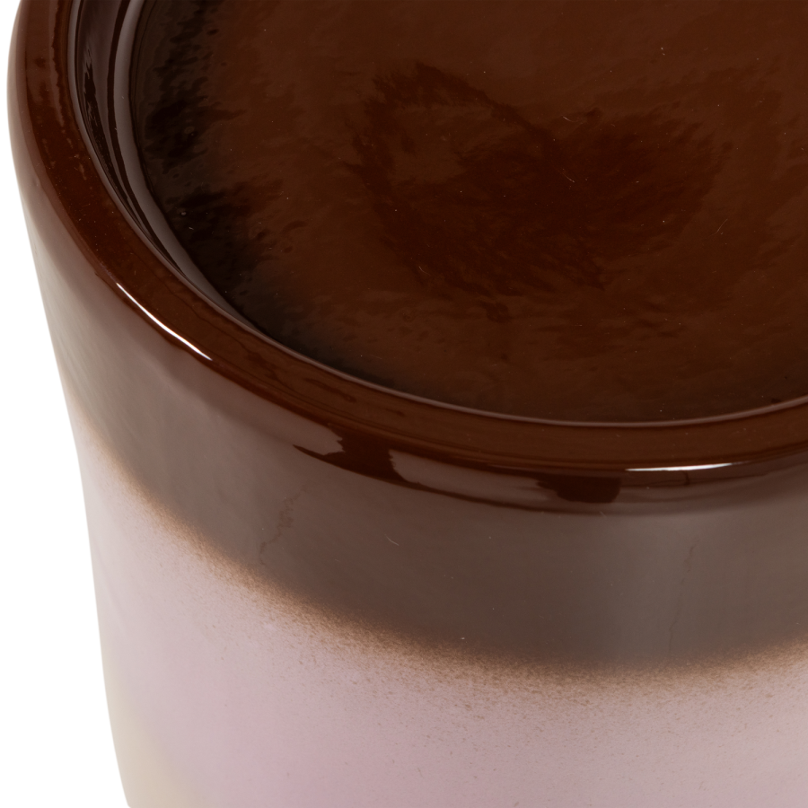 WOOOD Ollo dekorativt sidebord �35x44 cm keramikk rosa/brun