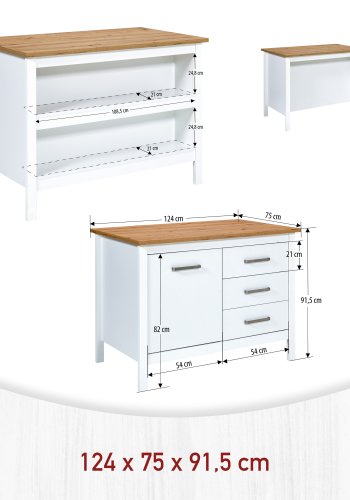 NORDIC LIVING COLLECTION Piazza Bianco 1T3S