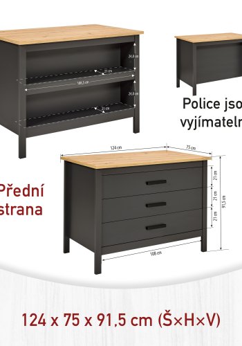 NORDIC LIVING COLLECTION Piazza Nero 3S