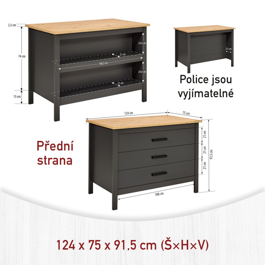 NORDIC LIVING COLLECTION Piazza Nero 3S