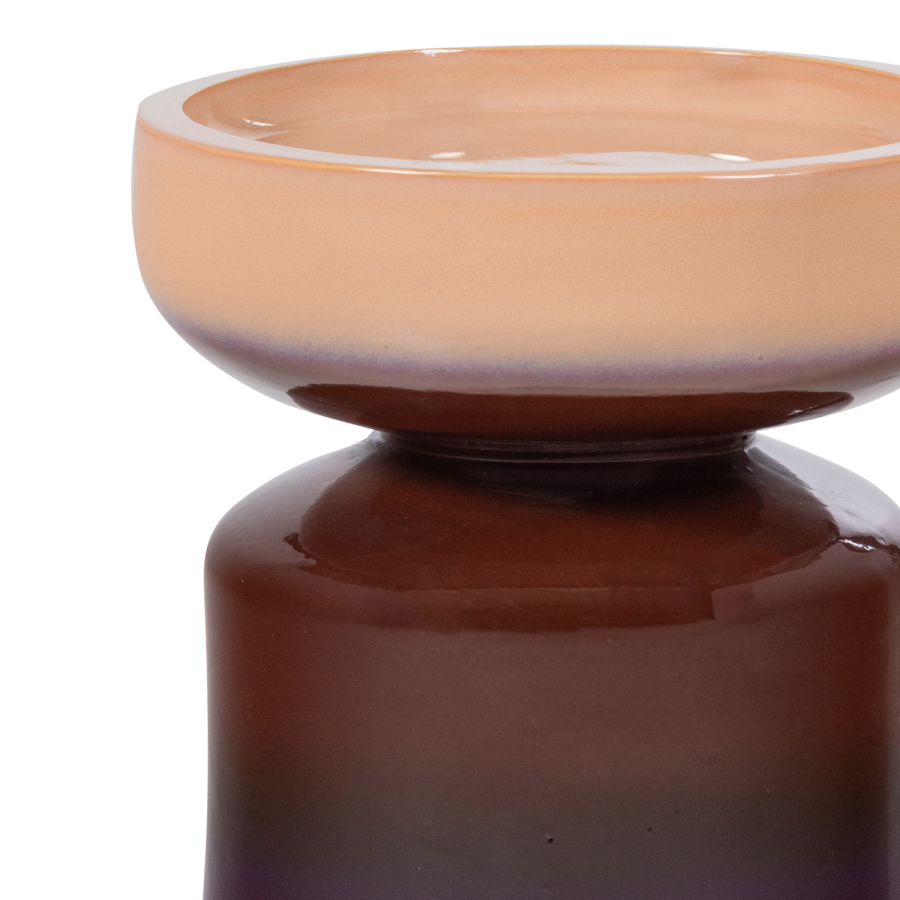 WOOOD Tumo dekorativt sidebord �35x44 cm keramikk lilla/brun