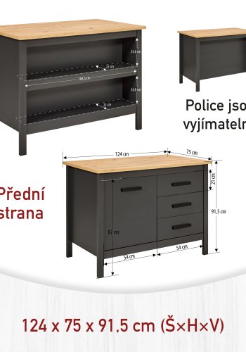 NORDIC LIVING COLLECTION Piazza Nero 1T3S