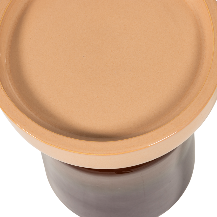 WOOOD Tumo dekorativt sidebord �35x44 cm keramikk lilla/brun