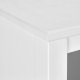 NORDIC LIVING COLLECTION Massiv furuhylle og stellebord fra Chilly Home/Landliv i hvitt. Totalm�l (B x D x H) ca.: 32 x 42,5 x 96 cm