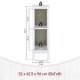 NORDIC LIVING COLLECTION Massiv furuhylle og stellebord fra Chilly Home/Landliv i hvitt. Totalm�l (B x D x H) ca.: 32 x 42,5 x 96 cm