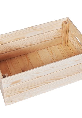 NORDIC LIVING COLLECTION Stapelbar l�da av massivt tr&auml;