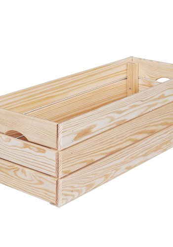 NORDIC LIVING COLLECTION Stapelbar l�da av massivt tr&auml;