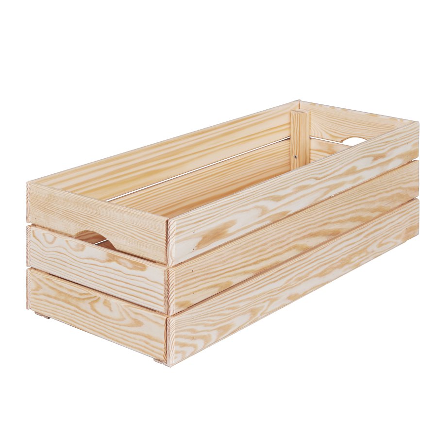 NORDIC LIVING COLLECTION Stapelbar l�da av massivt tr&auml;