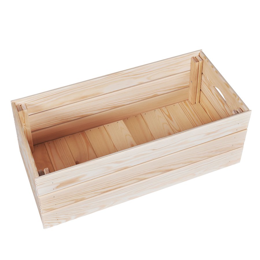 NORDIC LIVING COLLECTION Stapelbar l�da av massivt tr&auml;