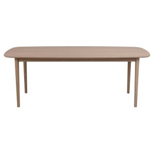 ACT NORDIC Aston spisebord, m. udtrk - hvidpigmenteret egefiner og eg (210x100)