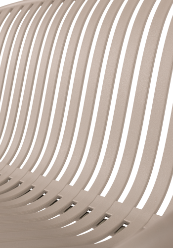 WOOOD Bruce hagebenk med 2 seter, pp/metall, sand