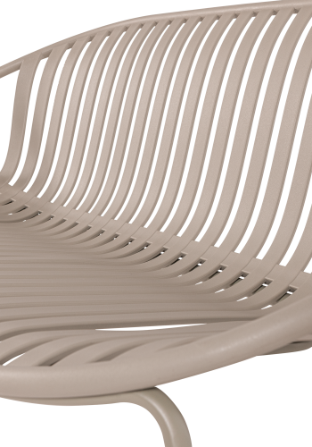 WOOOD Bruce hagebenk med 2 seter, pp/metall, sand