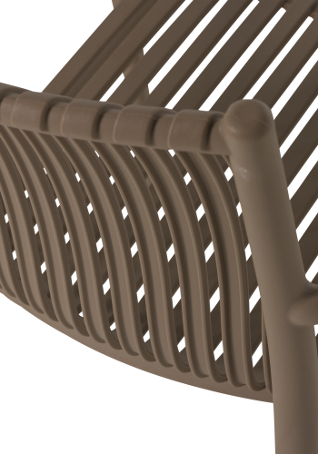 vtwonen Easy Going hagestol plast mellombrun