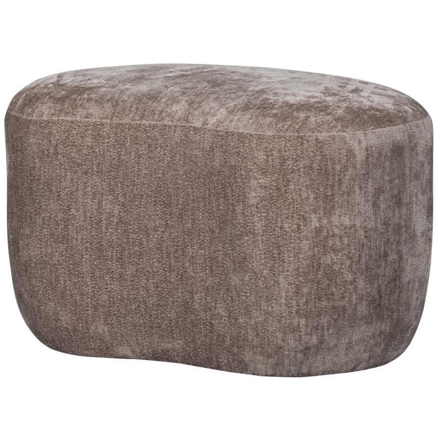WOOOD POPULR KOLOGISK POUF TAUPE