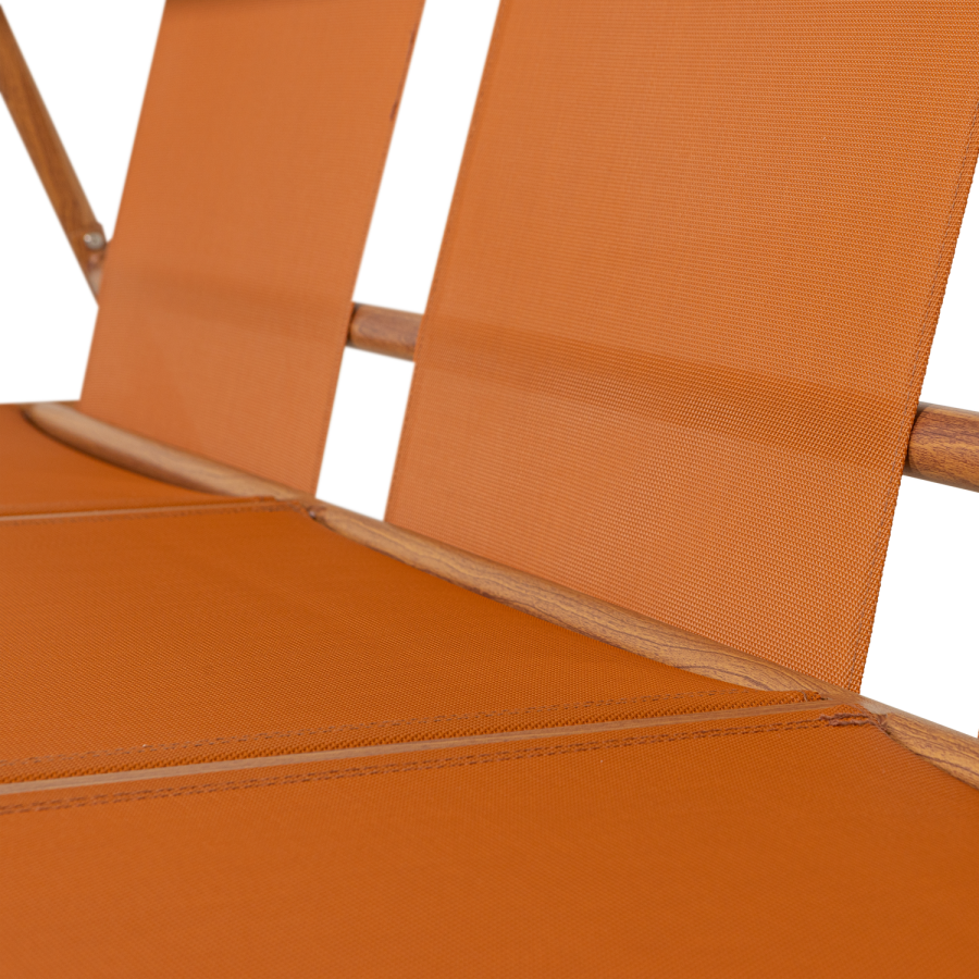 WOOOD Cavero tr&auml;dg�rdssoffa 3-sits aluminium Terra/Natur