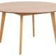ACT NORDIC Roxby spisebord, rund - natur egefiner og gummitr (140)