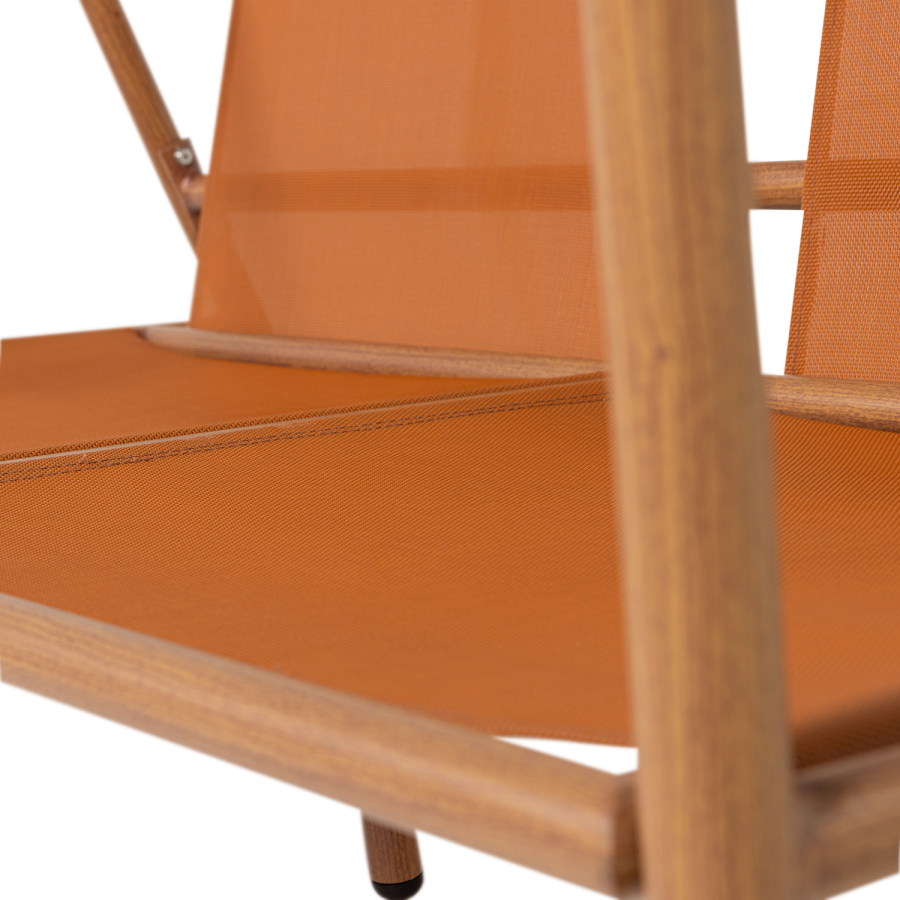 WOOOD Cavero tr&auml;dg�rdssoffa 2-sits aluminium Terra/Natur