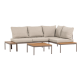 WOOOD Zaro tr&auml;dg�rdsmodul&auml;r loungegrupp metall/polywood beige