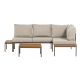 WOOOD Zaro tr&auml;dg�rdsmodul&auml;r loungegrupp metall/polywood beige
