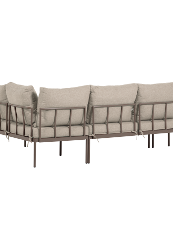 WOOOD Zaro tr&auml;dg�rdsmodul&auml;r loungegrupp metall/polywood beige