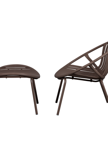 WOOOD Bruce hagestol + krakk pp/metall lilla/brun