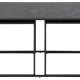 ACT NORDIC Infinity sofabord - sort Izmir melaminmarmor og sort metal (st af 3)
