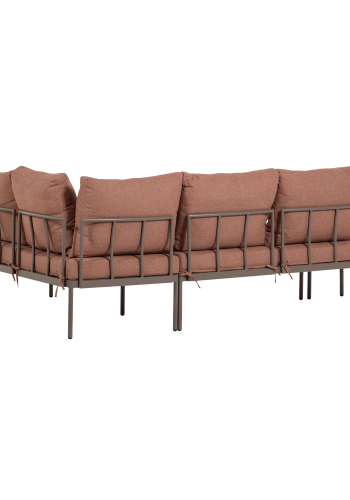 WOOOD Zaro tr&auml;dg�rdsmodul&auml;r loungegrupp metall/polywood rosa