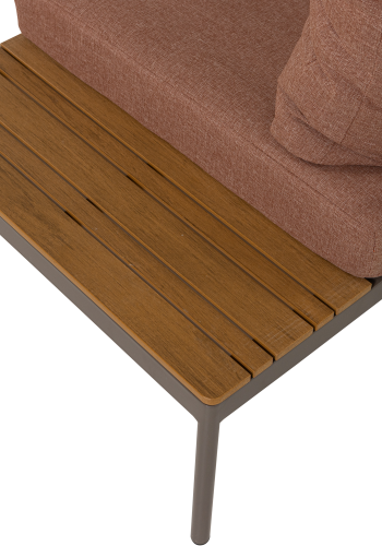 WOOOD Zaro tr&auml;dg�rdsmodul&auml;r loungegrupp metall/polywood rosa